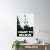 I Want To Believe - Bill Cipher Poster Official Gravity Falls Merch