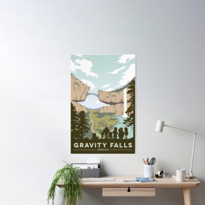 Gravity Falls National Park Poster Official Gravity Falls Merch