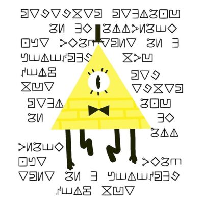 Gravity Falls Bill Cipher Code Tote Bag Official Gravity Falls Merch