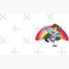 Mabel Pines Dancing On A Rainbow Background. Gravity Falls Character. Mug Official Gravity Falls Merch