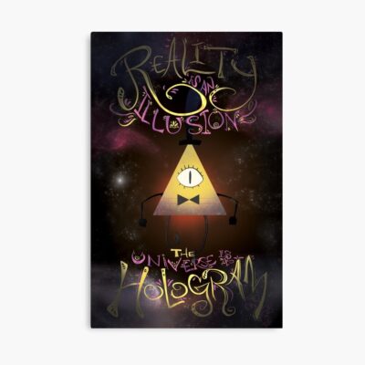 Reality Is An Illusion - Bill Cipher Poster Official Gravity Falls Merch