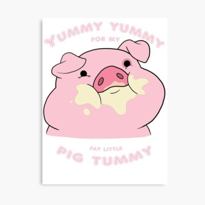 Waddles The Pig From Gravity Falls Poster Official Gravity Falls Merch