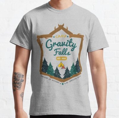 Camp Gravity Falls (Worn Look) T-Shirt Official Gravity Falls Merch