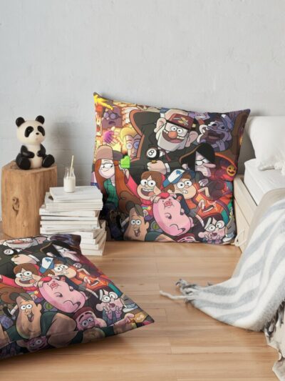 Gravity Falls Throw Pillow Official Gravity Falls Merch