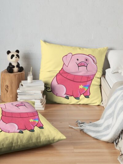 Gravity Falls - Waddles Throw Pillow Official Gravity Falls Merch