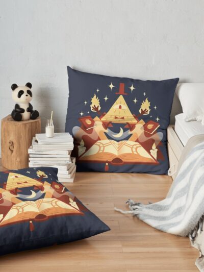 Bill Throw Pillow Official Gravity Falls Merch