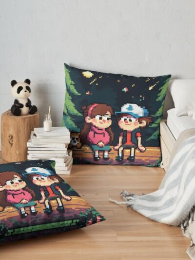 Gravity Falls Throw Pillow Official Gravity Falls Merch