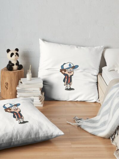 Dipper Pines Throw Pillow Official Gravity Falls Merch