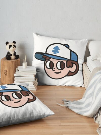 Dipper Throw Pillow Official Gravity Falls Merch