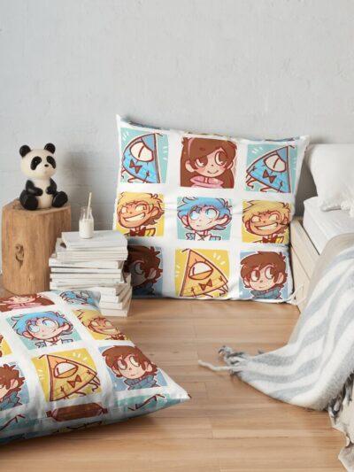 Gravity Falls Icons Throw Pillow Official Gravity Falls Merch