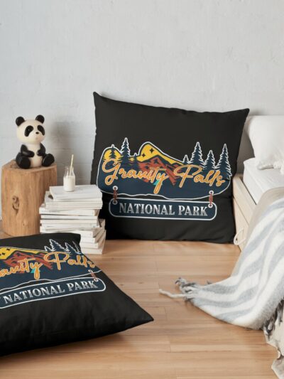 Gravity Falls National Park Throw Pillow Official Gravity Falls Merch