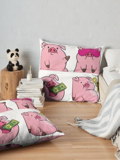 Gravity Falls - Waddles The Pig Throw Pillow Official Gravity Falls Merch