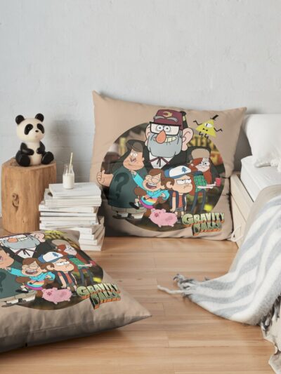 Gravity Falls Throw Pillow Official Gravity Falls Merch