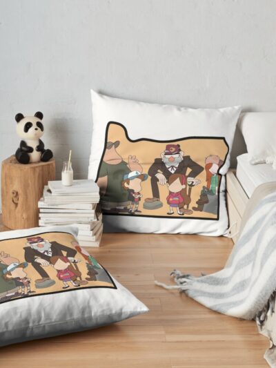 Gravity Falls Oregon Throw Pillow Official Gravity Falls Merch