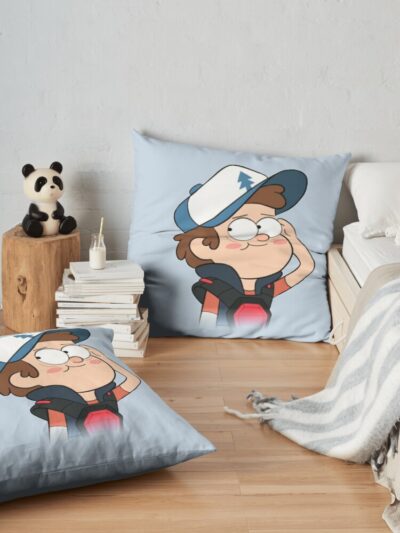 Dipper Pines - Gravity Falls Throw Pillow Official Gravity Falls Merch