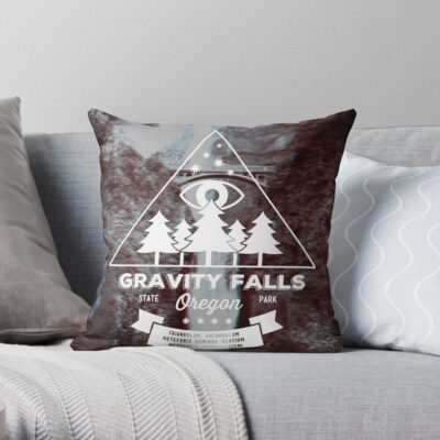 Visit Gravity Falls, Oregon! Throw Pillow Official Gravity Falls Merch