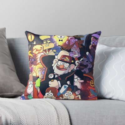 Gravity Falls Throw Pillow Official Gravity Falls Merch