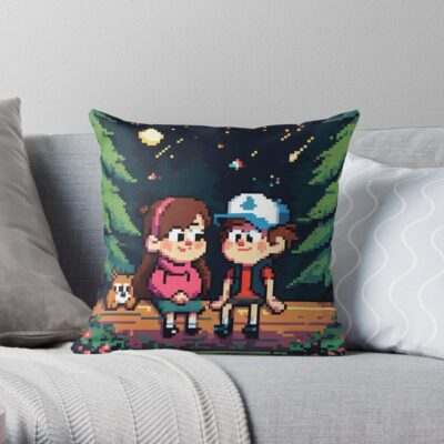 Gravity Falls Throw Pillow Official Gravity Falls Merch