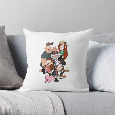 Gravity Falls Throw Pillow Official Gravity Falls Merch