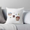 Gravity Falls Chibi Throw Pillow Official Gravity Falls Merch