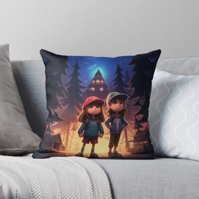 Gravity Falls 4 Throw Pillow Official Gravity Falls Merch