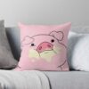 Waddles The Pig From Gravity Falls Throw Pillow Official Gravity Falls Merch