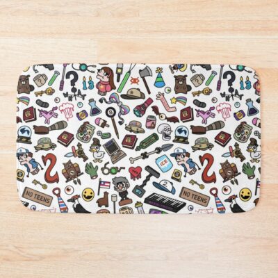 Gravity Falls Pattern Bath Mat Official Gravity Falls Merch