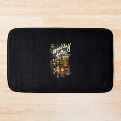 Visit Gravity Falls Bath Mat Official Gravity Falls Merch