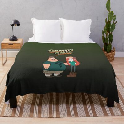 Soos And Wendy Throw Blanket Official Gravity Falls Merch