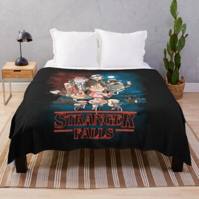 Gravity Falls T-Shirtstranger Falls Throw Blanket Official Gravity Falls Merch