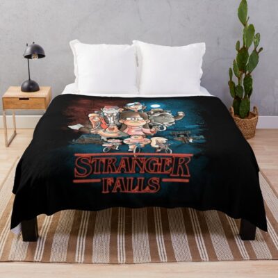 Gravity Falls Stranger Falls Classic Throw Blanket Official Gravity Falls Merch