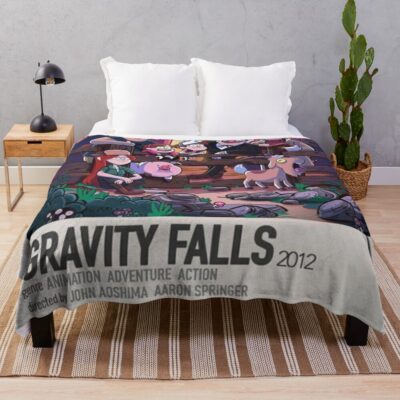 Gravity Falls Minimalist Throw Blanket Official Gravity Falls Merch