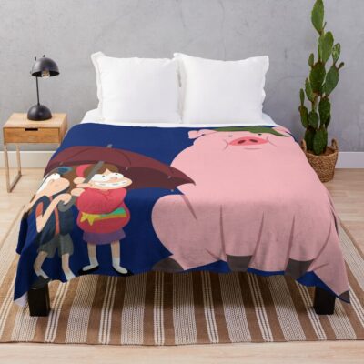 Gravity Falls Rainy Day Throw Blanket Official Gravity Falls Merch