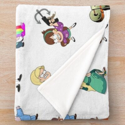 Gravity Falls Characters Throw Blanket Official Gravity Falls Merch