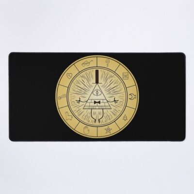 The Bill Cipher Zodiac Mouse Pad Official Gravity Falls Merch