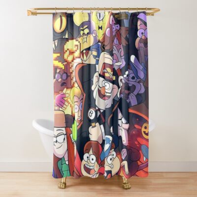 Gravity Falls Shower Curtain Official Gravity Falls Merch