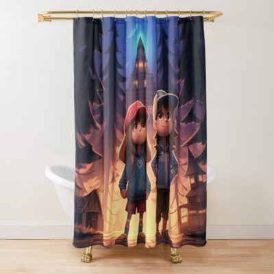 Gravity Falls 4 Shower Curtain Official Gravity Falls Merch