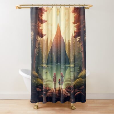 Gravity Falls 3 Shower Curtain Official Gravity Falls Merch