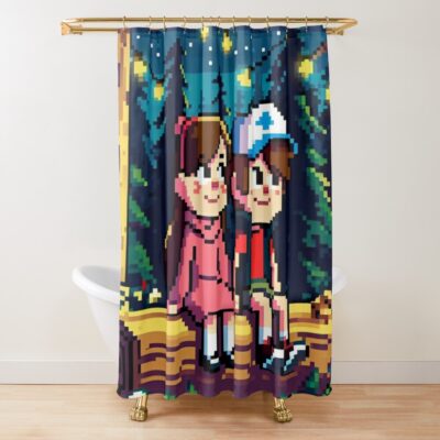 Gravity Falls Shower Curtain Official Gravity Falls Merch