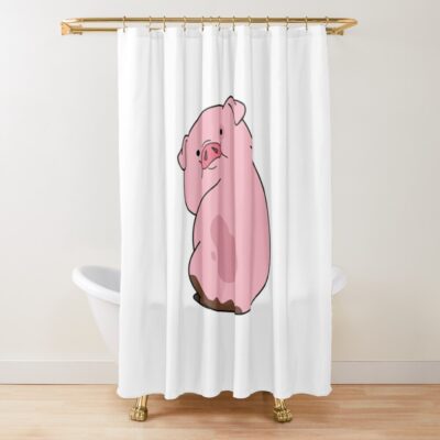 Waddles Gravity Falls Shower Curtain Official Gravity Falls Merch