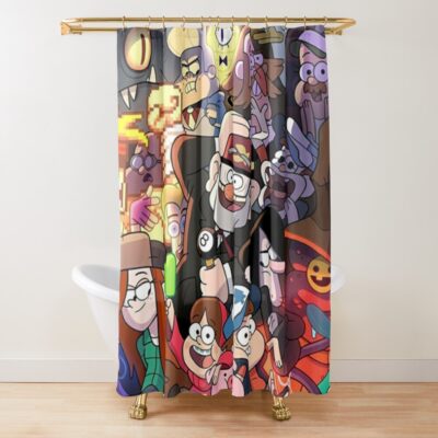 Gravity Falls Shower Curtain Official Gravity Falls Merch