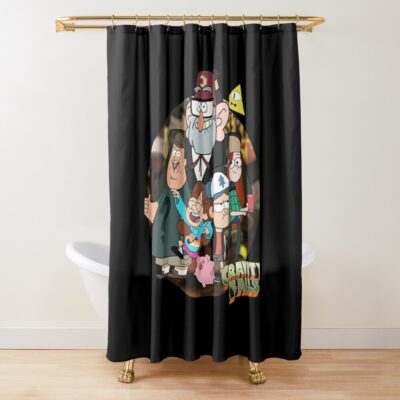 Gravity Falls Meme Anime Manga Cartoon Gift Shower Curtain Official Gravity Falls Merch