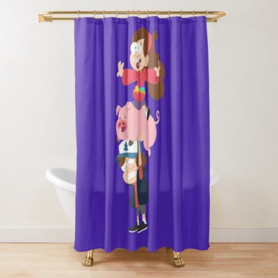 Totem Gravity Falls Shower Curtain Official Gravity Falls Merch