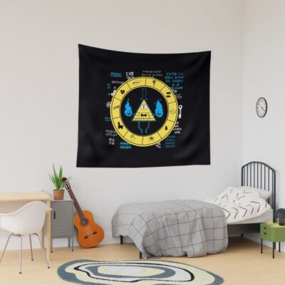 Gravity Falls - Bill Cipher Zodiac Tapestry Official Gravity Falls Merch