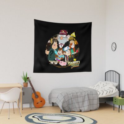 Grabity Falls, Gravityfalls, Dipper Pines Tapestry Official Gravity Falls Merch