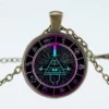 kf H449aec72810f4fcf8dce0fcd3c6f1724o Gravity Falls Bill Cipher Muse Figure Dolls Toys Gravity Falls Dipper Bill Cipher Necklace Figure Decoration - Gravity Falls Store